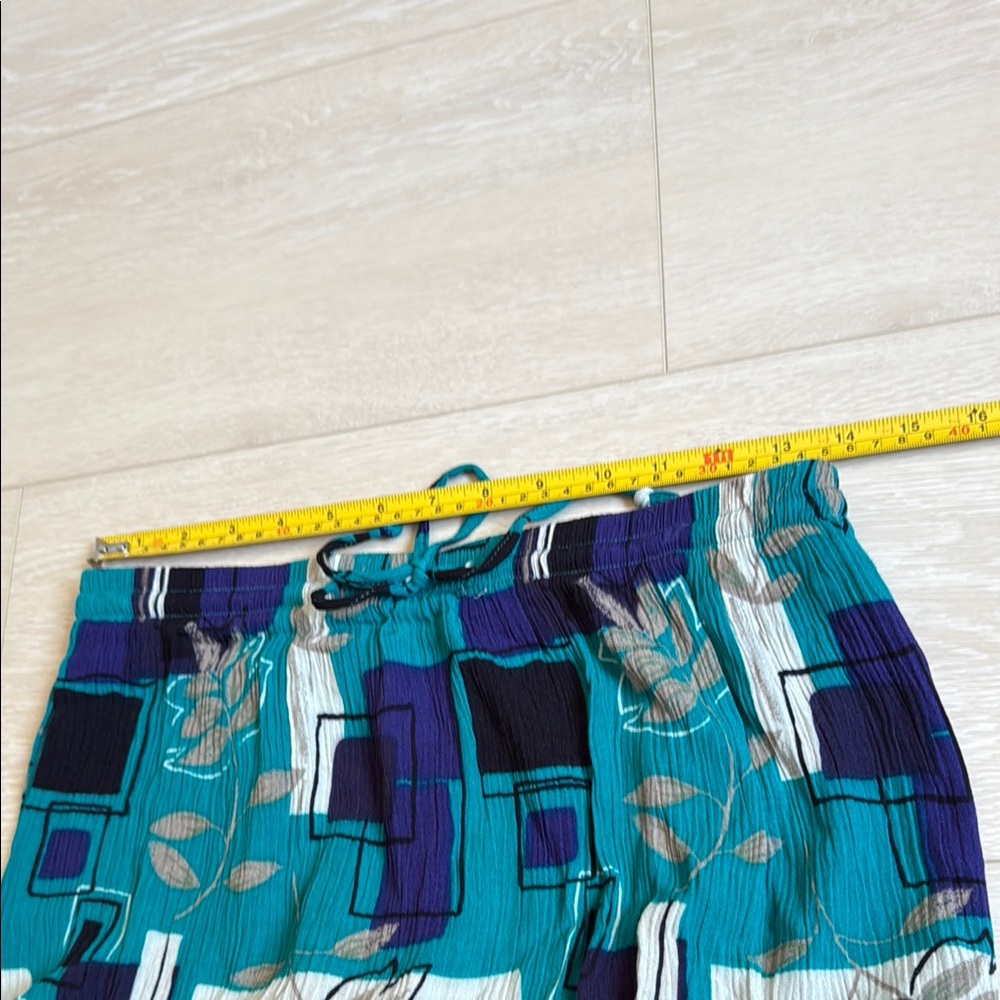Sag Harbor Vintage Blue Skirt Set with Notched Collar - Picture 9 of 11